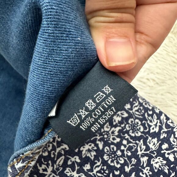 Laura Ashley Reversible Rectangular Placemat 3 Piece Solid Denim & Sweet Allysum - Picture 7 of 9